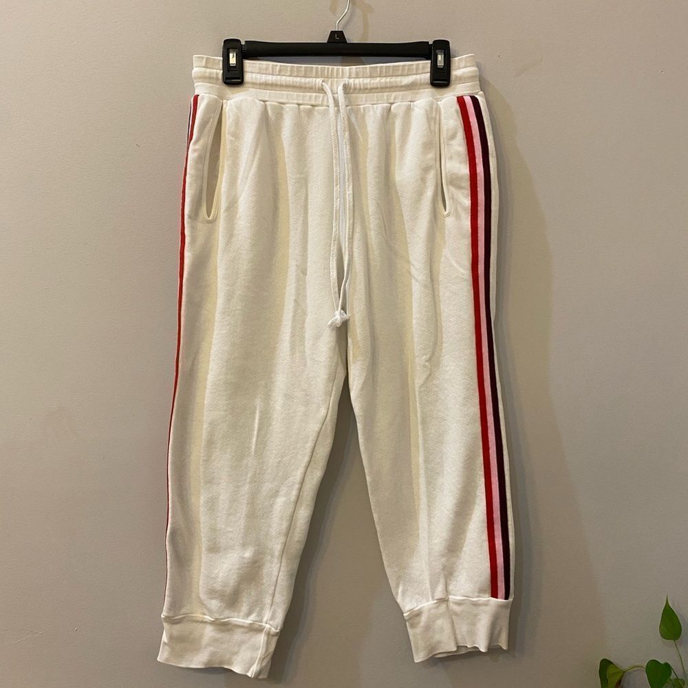 XiRENA White With Stripes Crop Jogger Women’s Size S